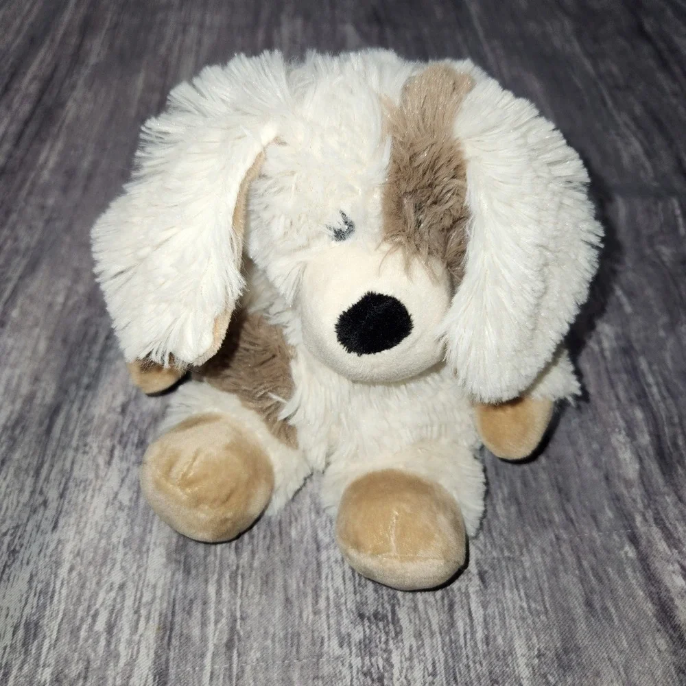 Warmies Marshmallow Puppy Dog Cream Tan Microwaveable Lavender Scented Plush